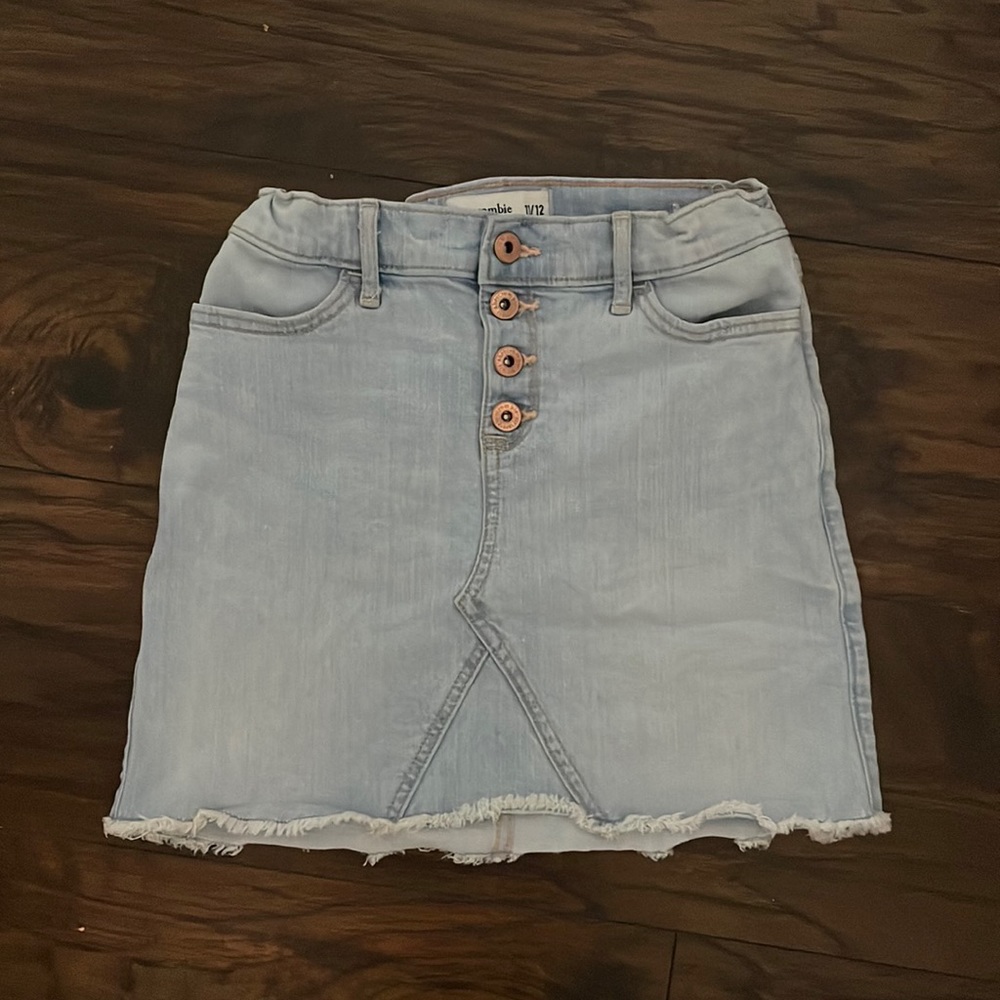 Abercrombie and fitch high rise jean skirt